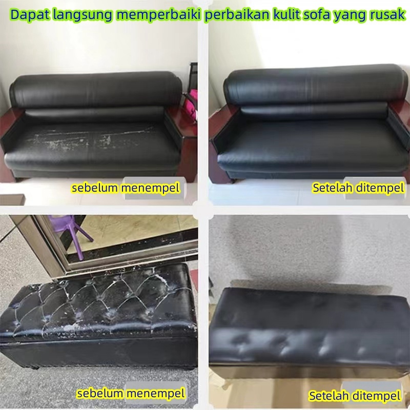 Kulit Patch Sticker Sudah ada lem/sticker sofa/kulit sintetis meteran perbaiki kulit yang rusak/stik