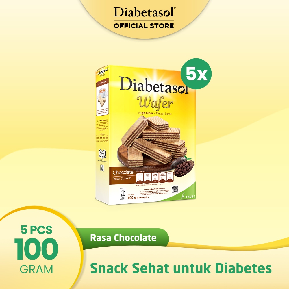 

Buy 5 Diabetasol Wafer Chocolate 2x50g