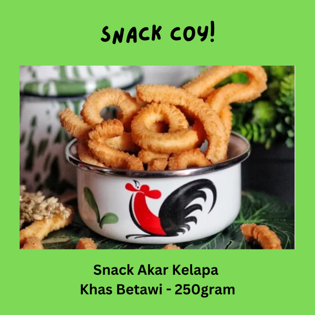 

Snack Akar Kelapa Khas Betawi | Oleh-oleh asli Jakarta dan Bekasi - 250g