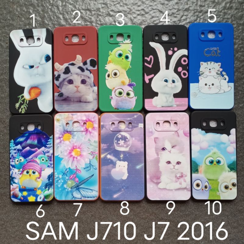 SOFT CASE UNTUK SAMSUNG J7 2016 / J710  MOTIF GAMBAR KARAKTER ANAK ANAK SOFTCASE SOFTSELL SILIKON CO
