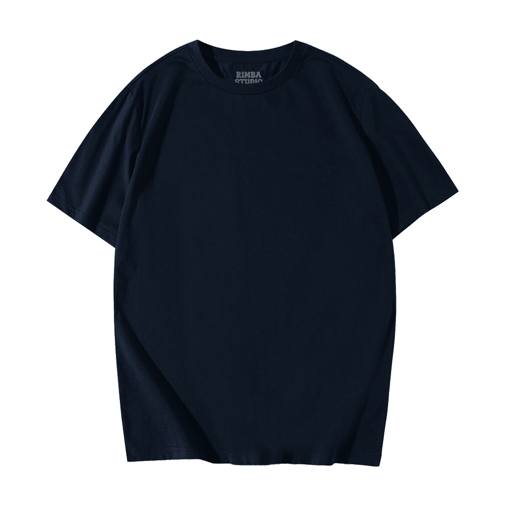 KAOS POLOS-  NAVY COTTON COMBED 24S