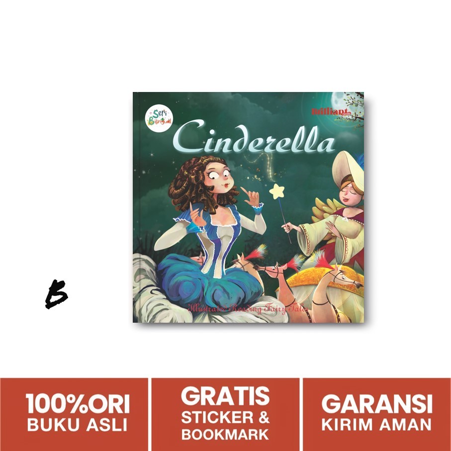 Buku Cinderella: Fairy Tales Seri Bilingual HC (Brilliant Books)