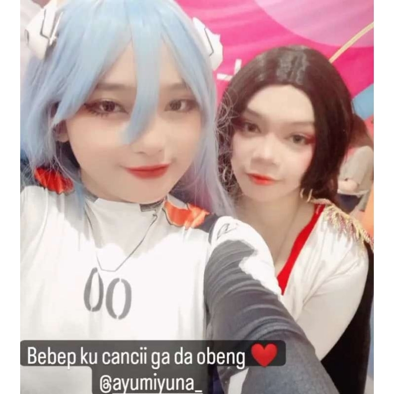 Rental kostum cosplay Rei Ayanami