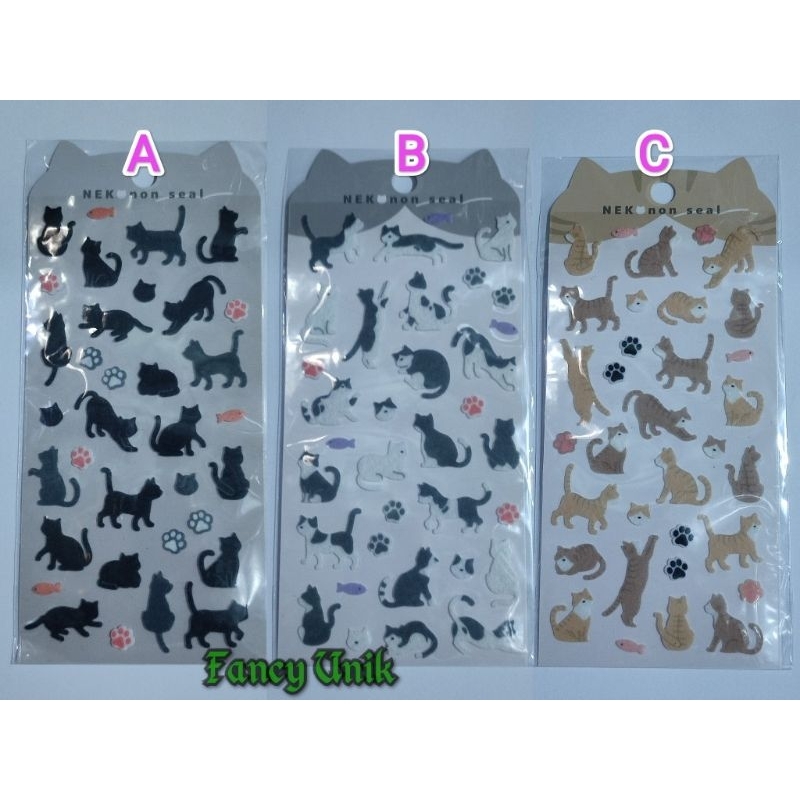 

Sticker Stiker Cute 3D Cats Paw Sticker