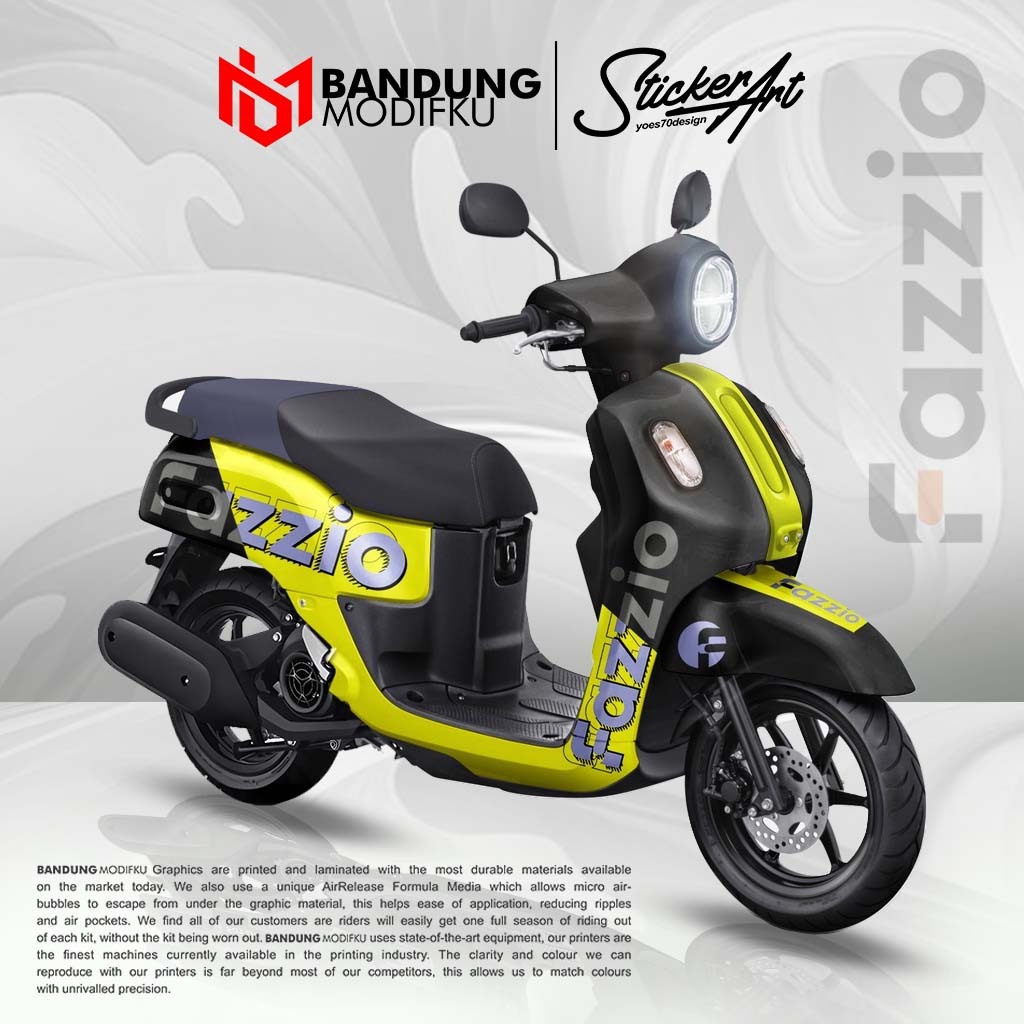 DECAL FULLBODY FAZZIO / Stiker Fullbody YAMAHA FAZZIO 2022-2023 Classy / BANDUNG MODIFKU DECAL