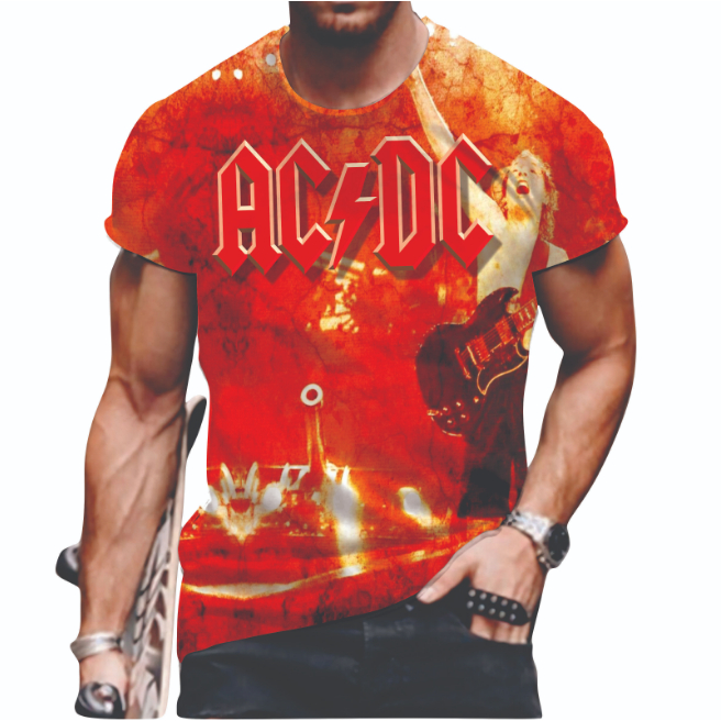 KAOS TAG THAILAND ACDC MIX AOP (ALL OF PRINT) | KAOS MUSIK MUSIC FULLPRINT FULL PRINT T-SHIRT | KAOS