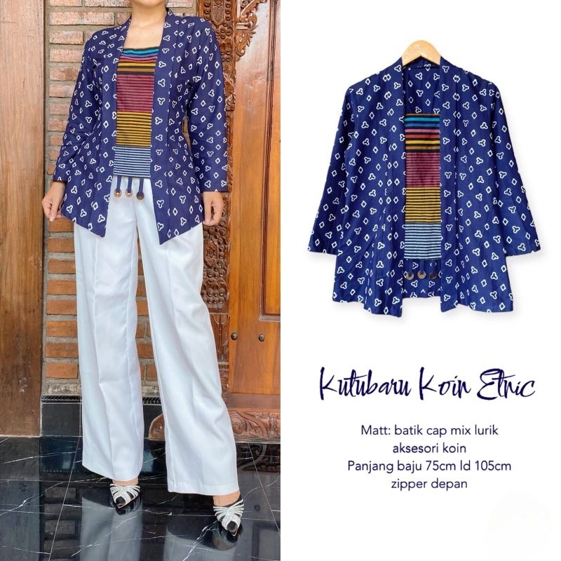 Kebaya Kutubaru Modern Cinde Koin Etnic Ori Premium Kebaya Kondangan Kebaya Wisuda Hijab Batik Moder