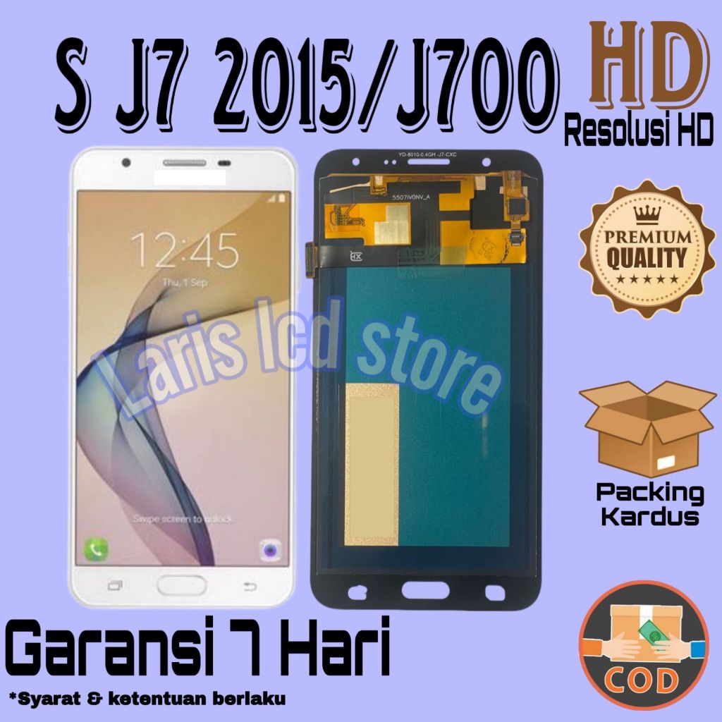 LCD SAMSUNG GALAXY J7 / TOUCHSCREEN SAMSUNG J7 / J700 / J700F / J700G / J7 2015 FULLSET LCD + TS ORI