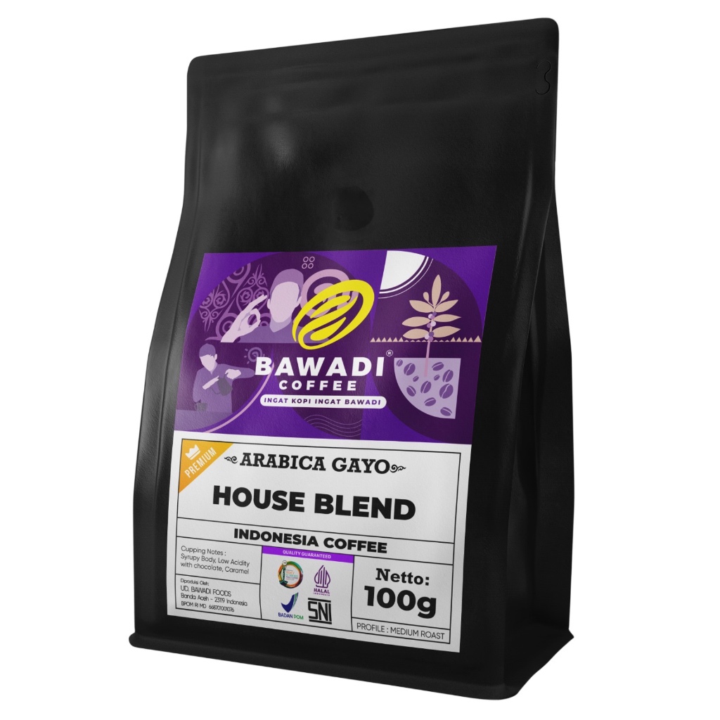 

Bawadi Kopi Arabica House Blend 100g - Kopi Aceh Gayo