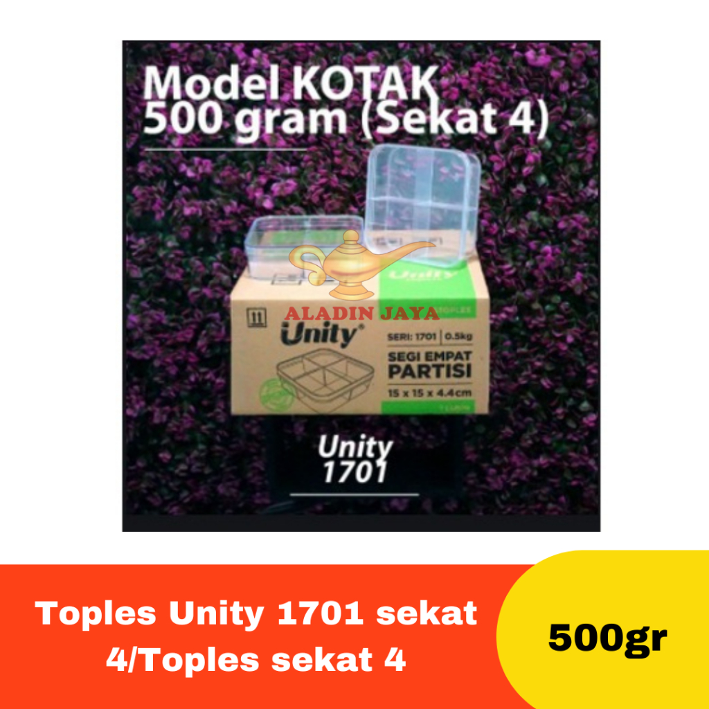 Toples Unity 1701 sekat 4/Toples sekat 4 500gr