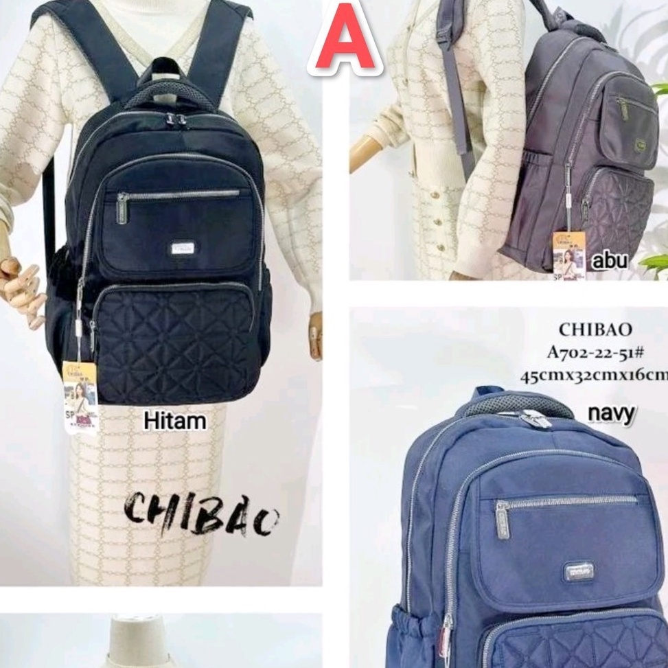 ART R87F Chibao tas ransel wanita jumbo tas punggung laptop cewek besar import