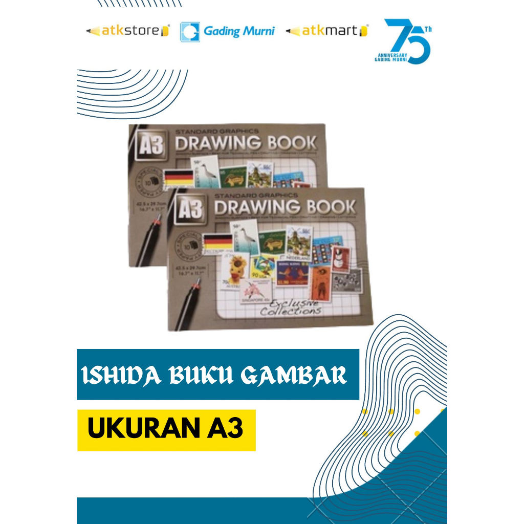 

Ishida buku gambar A3 1 pcs