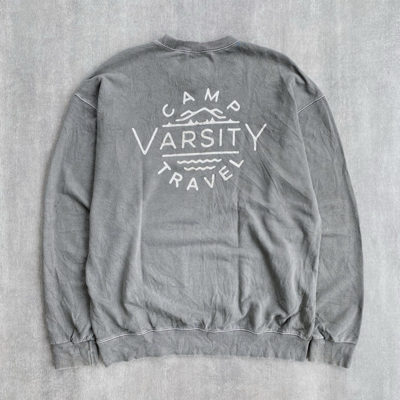 Keep It Wall Dyed Gray Heavyweight Crewneck