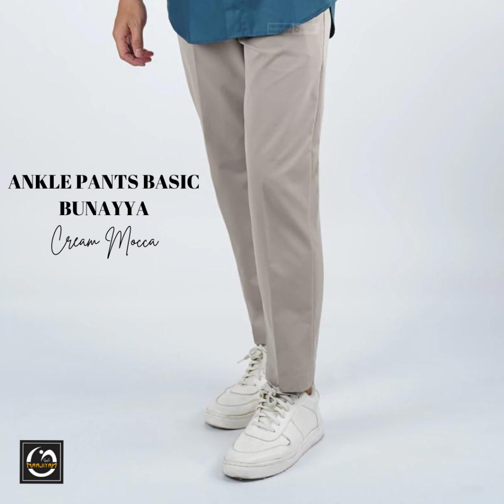 ANKLE PANTS BASSIC BUNAYYA, SIRWAL DEWASA, CELANA PREMIUM