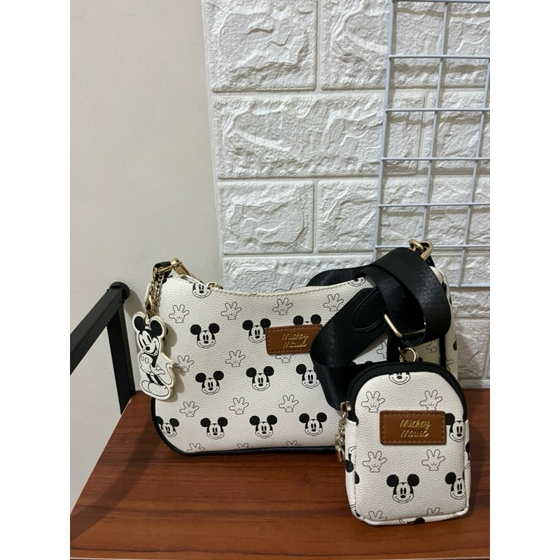 Sling Bag Pouch disney Skyblue ori PLR