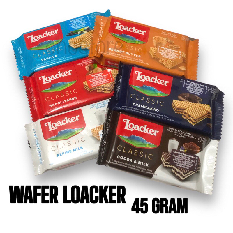 

Wafer Loacker 45gr / 45gram / 45