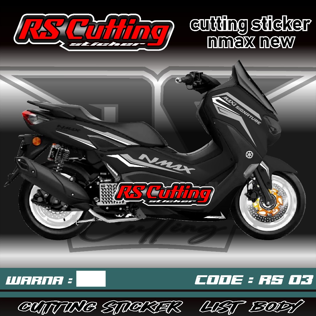 Stiker Nmax New Aksesoris Motor Yamaha Nmax New 2020 2021 Skotlet Sticker Striping Lis Variasi