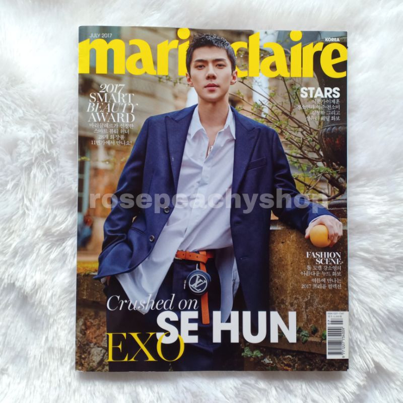 Sehun exo magazine majalah marie claire