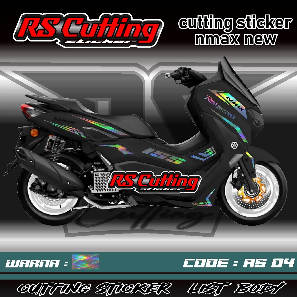 Stiker Nmax New Aksesoris Motor Yamaha Nmax New 2020 2021 Skotlet Sticker Striping Lis Variasi Cutti
