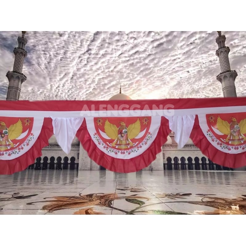 bendera Umbul umbul background 8meter