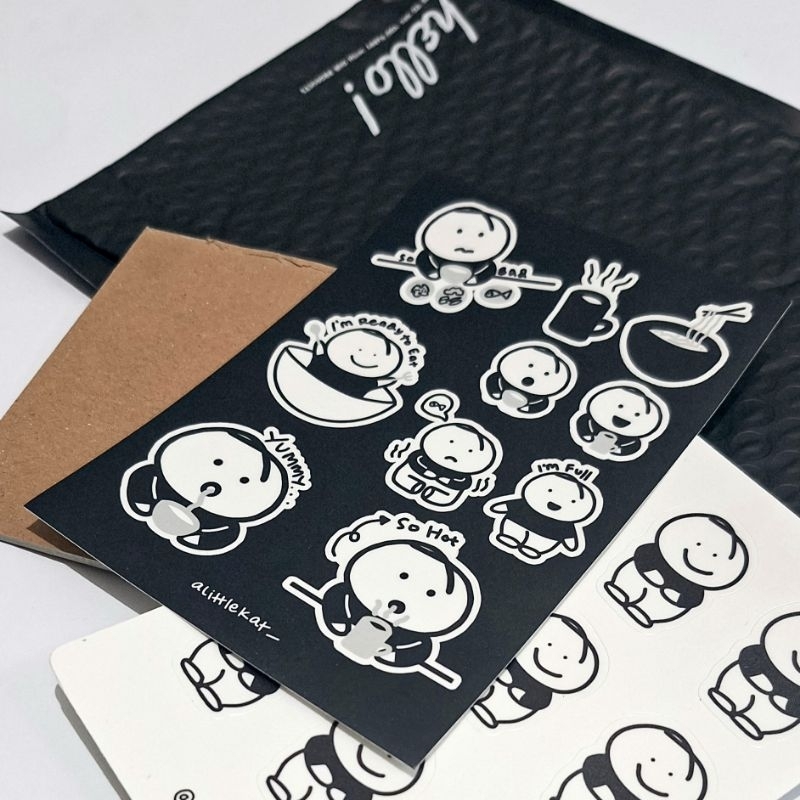 

Alittlekat - Eating (Sticker Journal Vinyl Kiss Cut)