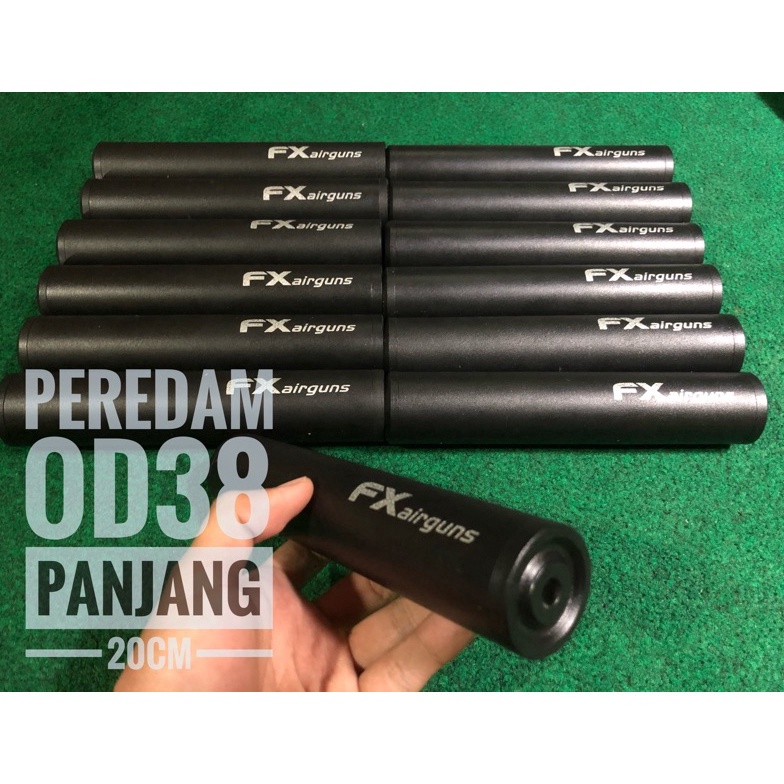 KODE Y15C peredam senapan pcp silincer fxAirguns od38 panjang 2cm