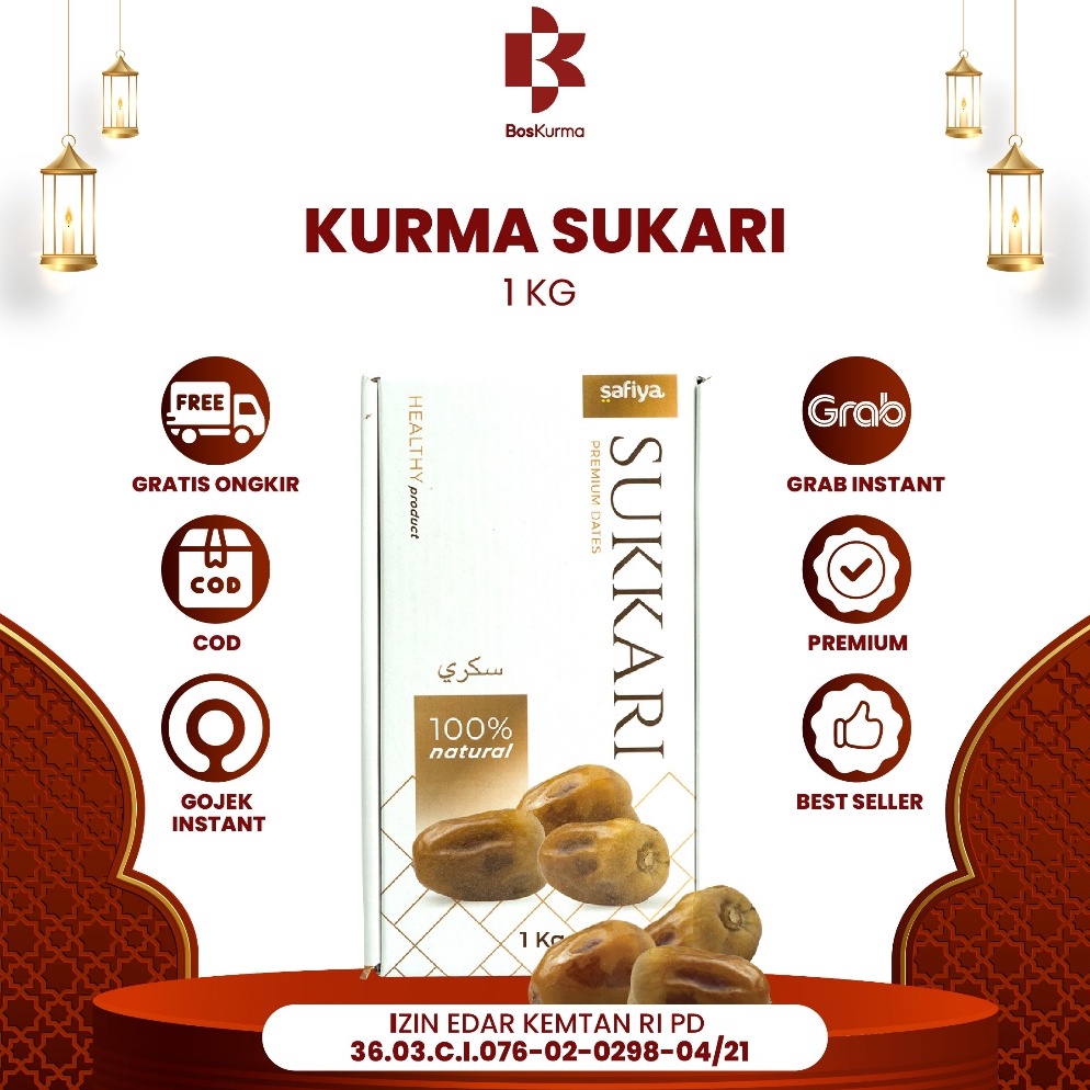 

Paket Hemat Kurma Sukari 1 kg Grade A Premium Oleh Oleh Haji dan Umroh