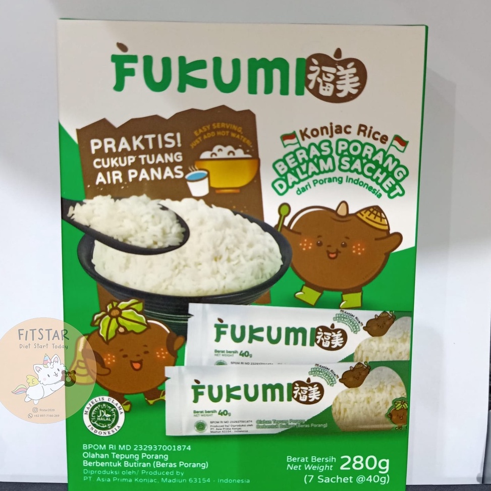 

Bestseller FUKUMI BERAS PORANG BOX SACHET 7x 4 gram