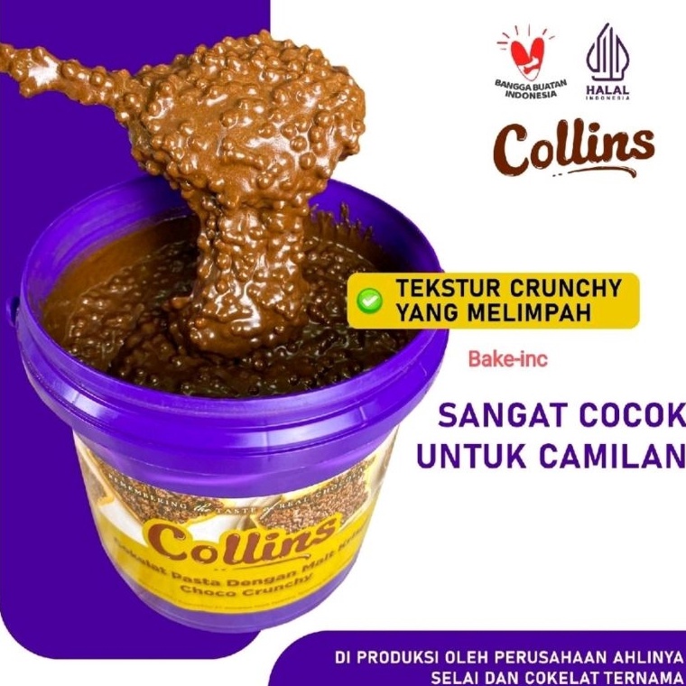 

Harga Bagus Bakeinc COLLINS CHOCO CRUNCHY 1 KG