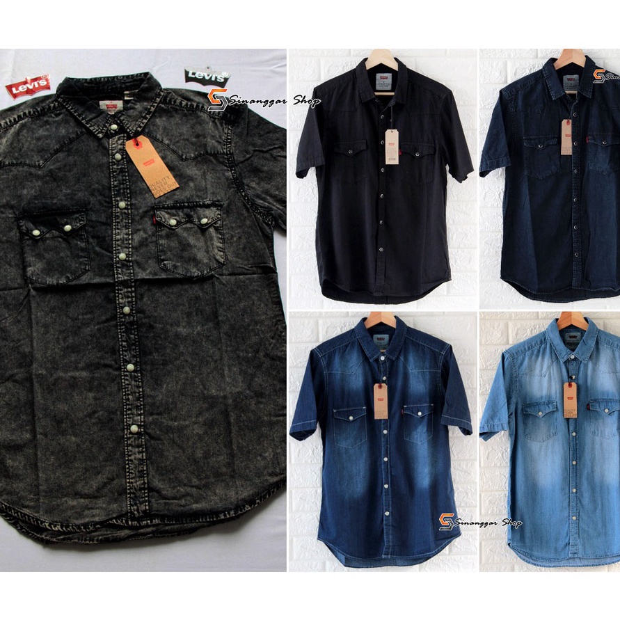 Stok terbaru PROMO Kemeja Import Pria  Kemeja Jeans Pria  PROMO Harga Distributor  Kemeja Jeans Impo