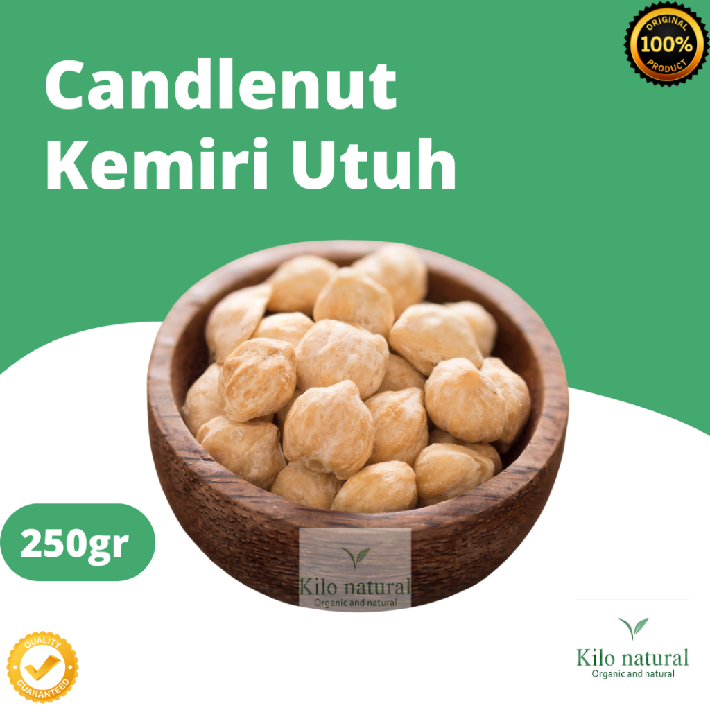 

Kemiri Utuh 250gr Berkualitas / Candlenut 250gram