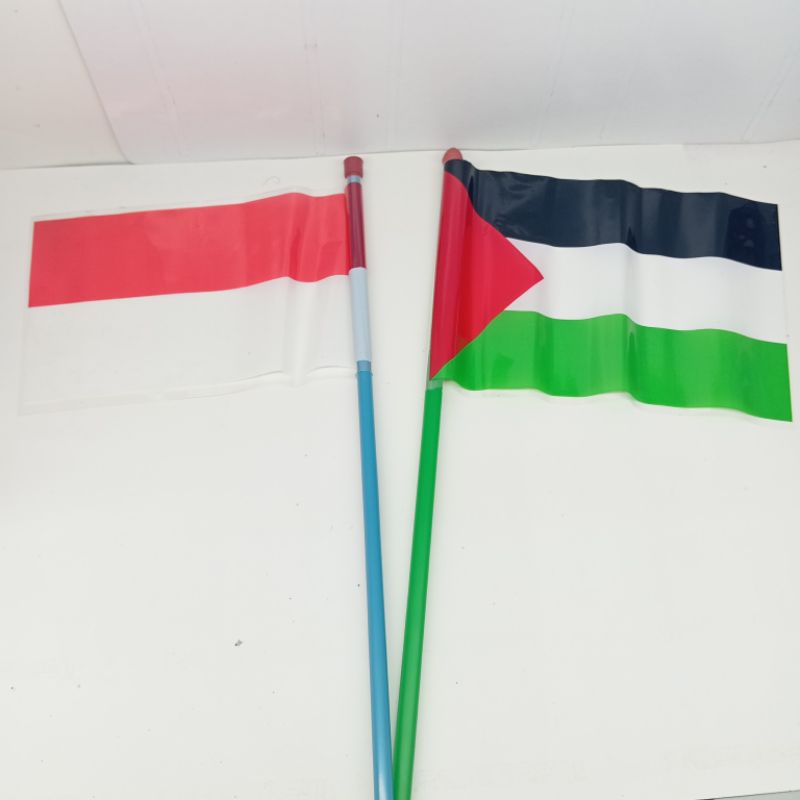 

10 PCS Stiker bendera Palestina dan Indonesia merdeka
