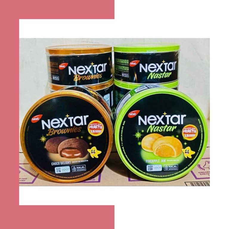 

Belanja hemat Nextar Kaleng Brownies Nastar Noir star Cookies 171 gram