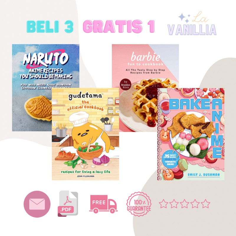 

Naruto Anime Recipes You Should be Making Gudetama the Official Cookbook Barbie Bake Anime Susan Gray Jenn Fujikawa Emily Bushman Brooklyn Niro