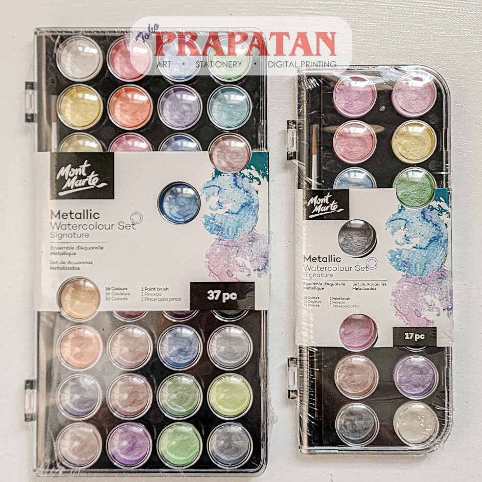 

Kejar Untung Mont Marte Metallic Watercolor Set Cat Air Set