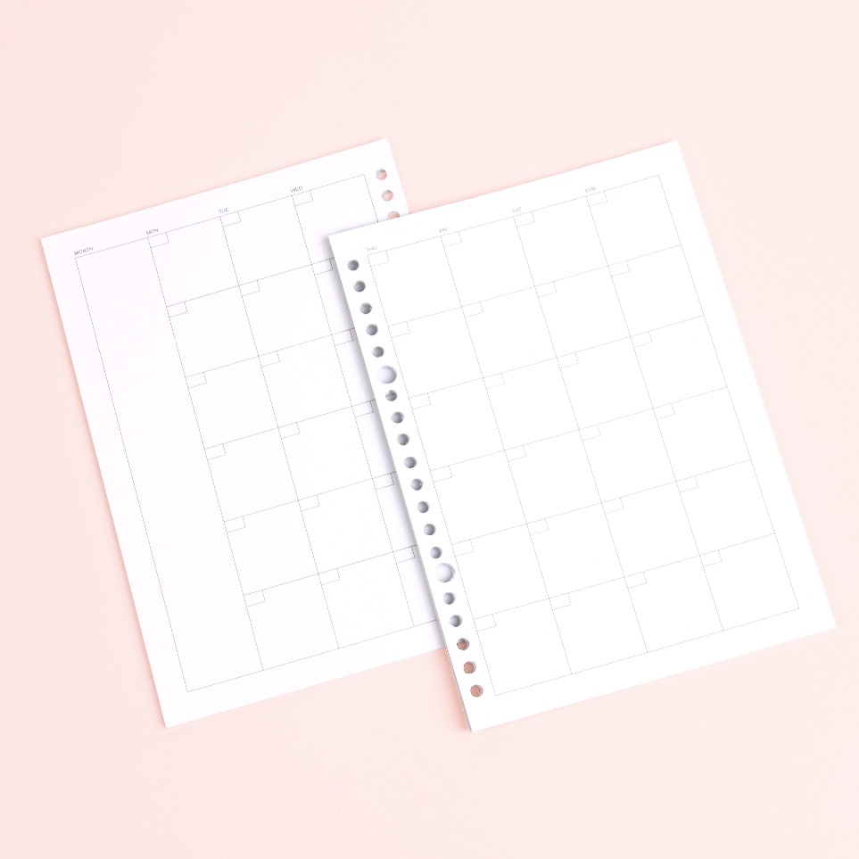 

Hadir Hari Ini Bukuqu Loose leaf A5 L29 Monthly Planner