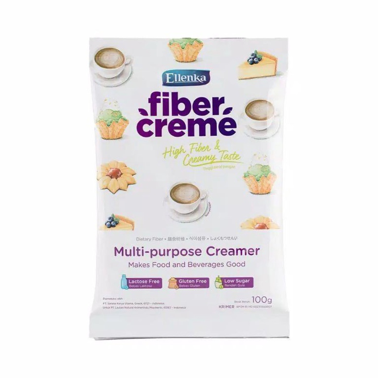 

Promo promo Fiber Creme Ellenka 1 gr high fiber creamy taste sachet promo