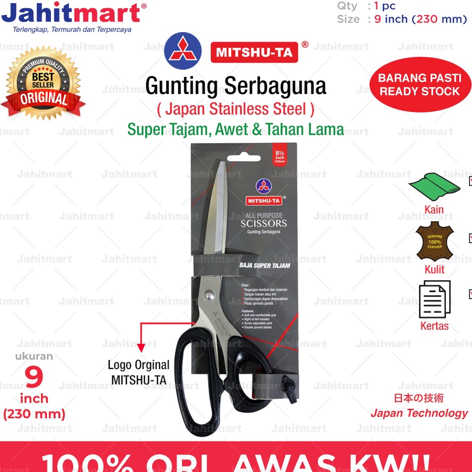 

Super Jaminan Gunting Serbaguna Merk MitshuTa