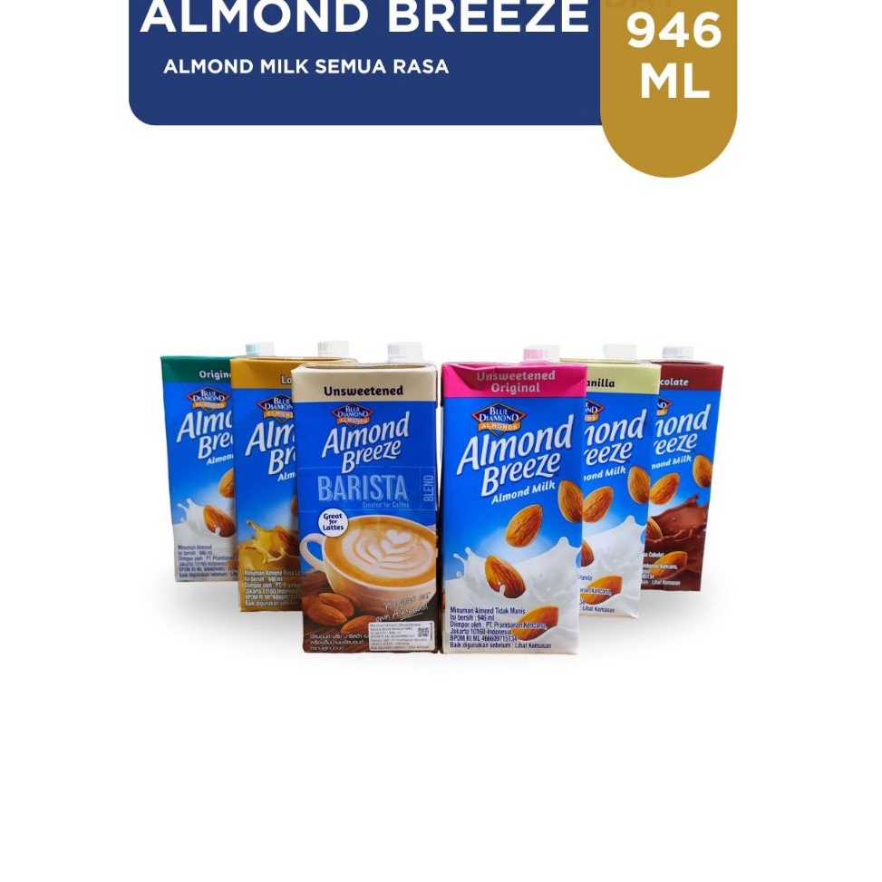 

Hot Product Almond Breeze Blue Diamond Almond Milk Susu Almond Semua Rasa 946 ml