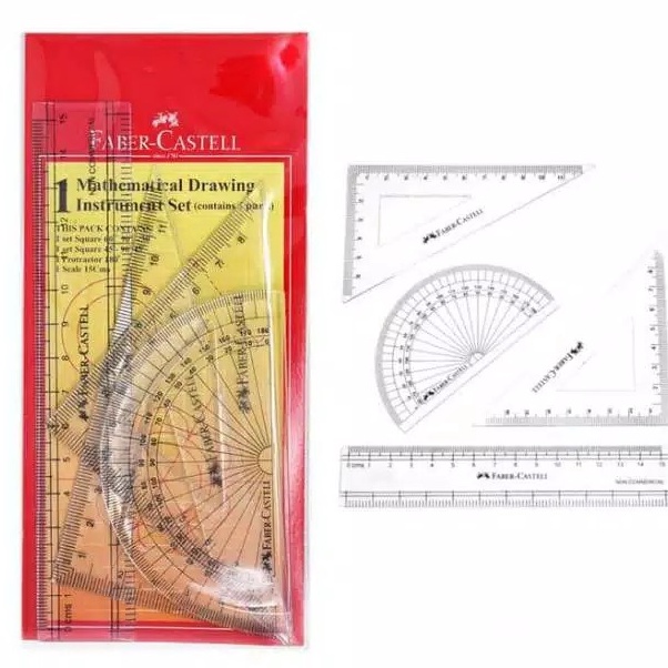 

Sekarang Dikirim Mathematical Drawing Instrument Faber Castell Penggaris Matematika