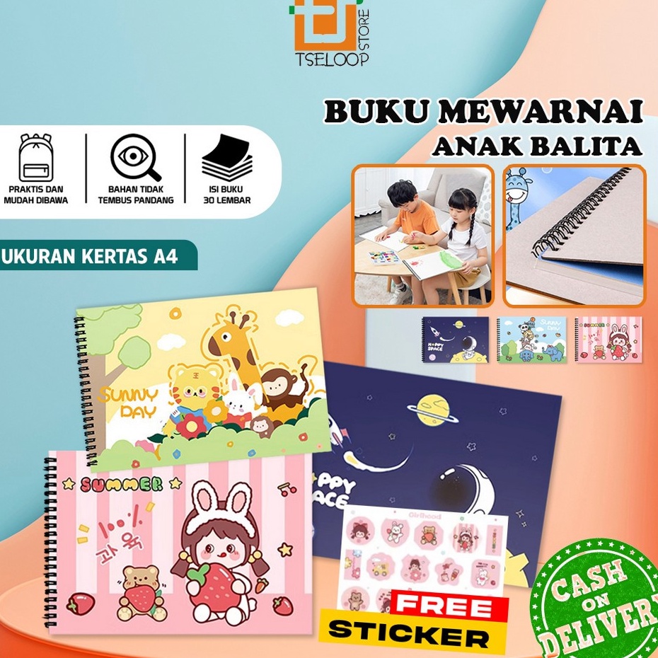 

Produk Hemat OFMA62 Buku Gambar A4 3 Lembar Drawing Book Buku Mewarnai Anak Balita Painting Book Buku Menggambar Buku Sketsa Gambar Lukis