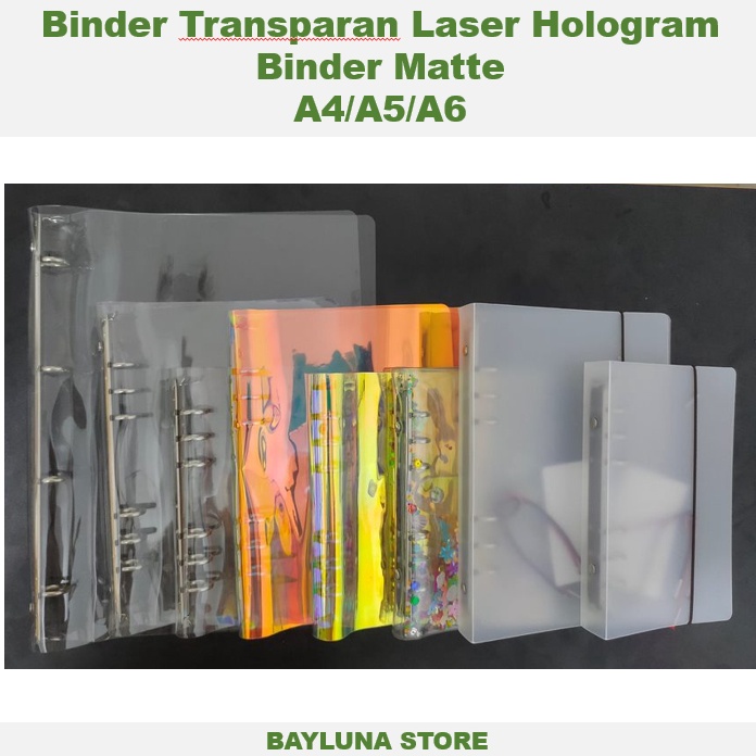 

Super Bonus Binder Transparan Laser Hologram Matter A4A5A6