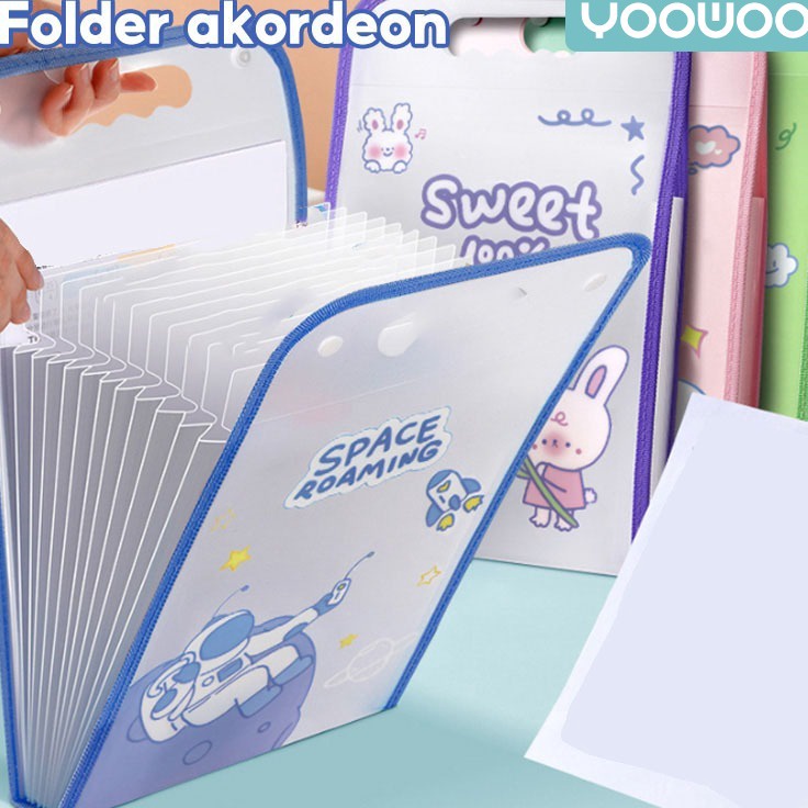 

Segera Belanja YooWoo File Organizer penyimpanan berkas folder portable tempat kertas ujian