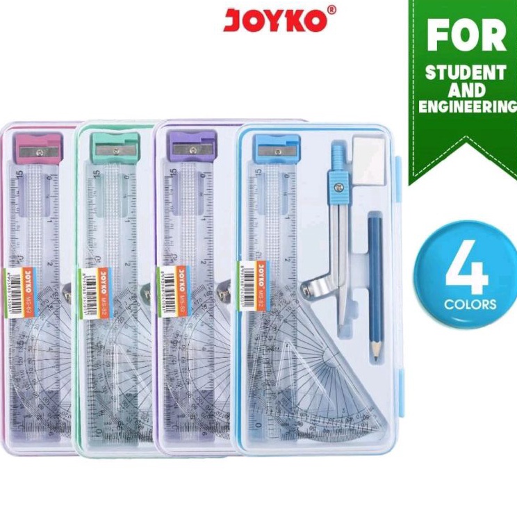 

Paket Meriah Math setJangka Set Joyko Ms82 1set