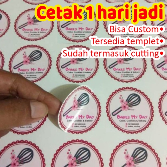 

Ready Menarik STIKER KEMASAN MAKANAN MINUMAN BOX BOTOL DLL A3 cutting