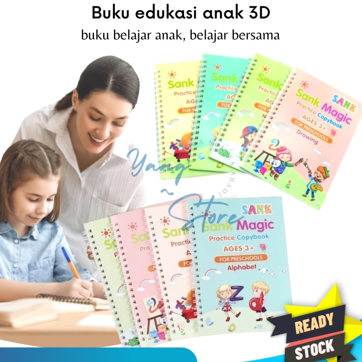 

Diskon Termurah YGS D214 Buku Edukasi Anak Sank Magic 3D Buku Edukasi Anak Belajar Menulis Untuk TK Angka Huruf