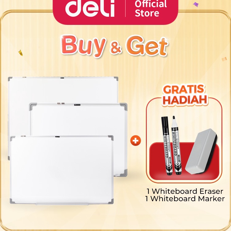 

Kualitas Terjamin Deli Whiteboard Papan Tulis Putih Magnetik Ukuran 45 x 6 cm Kokoh Cocok Untuk Kantor E3932A