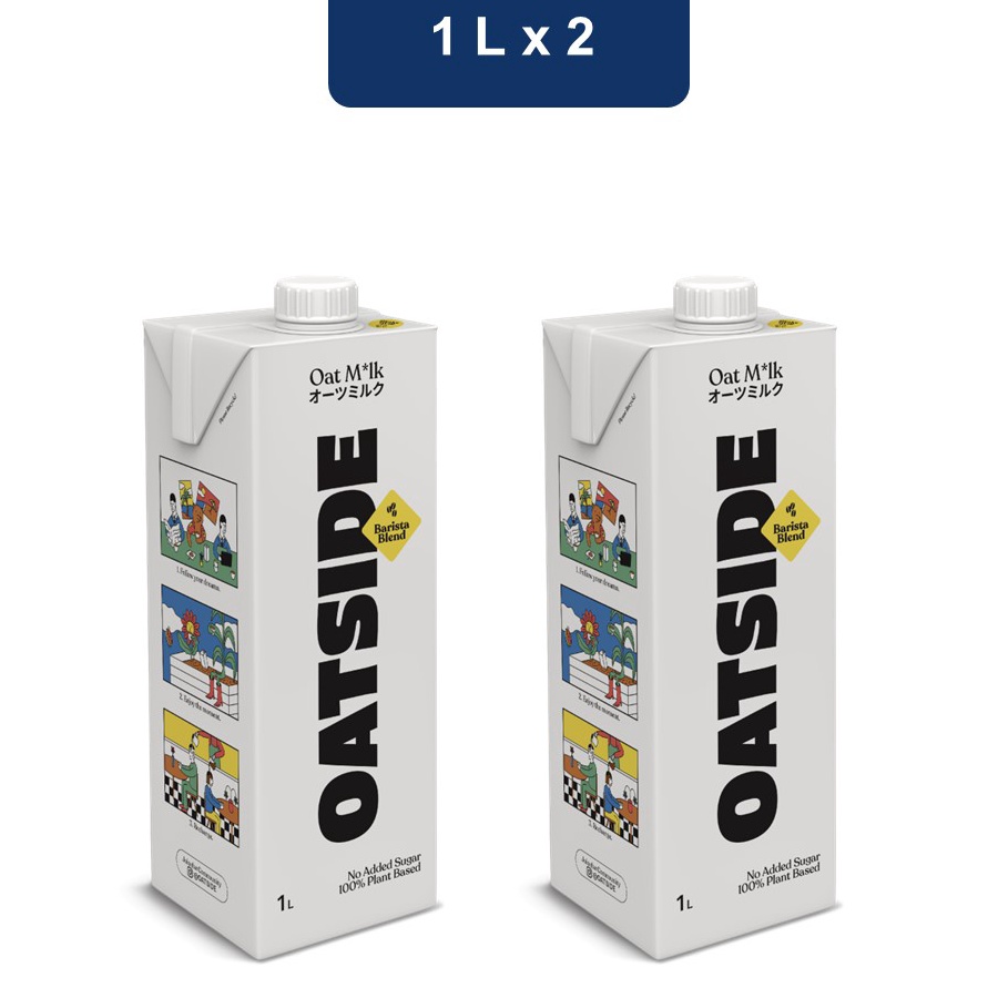 

TERMURAH Oatside Oat Milk Barista Blend 2 x 1 L