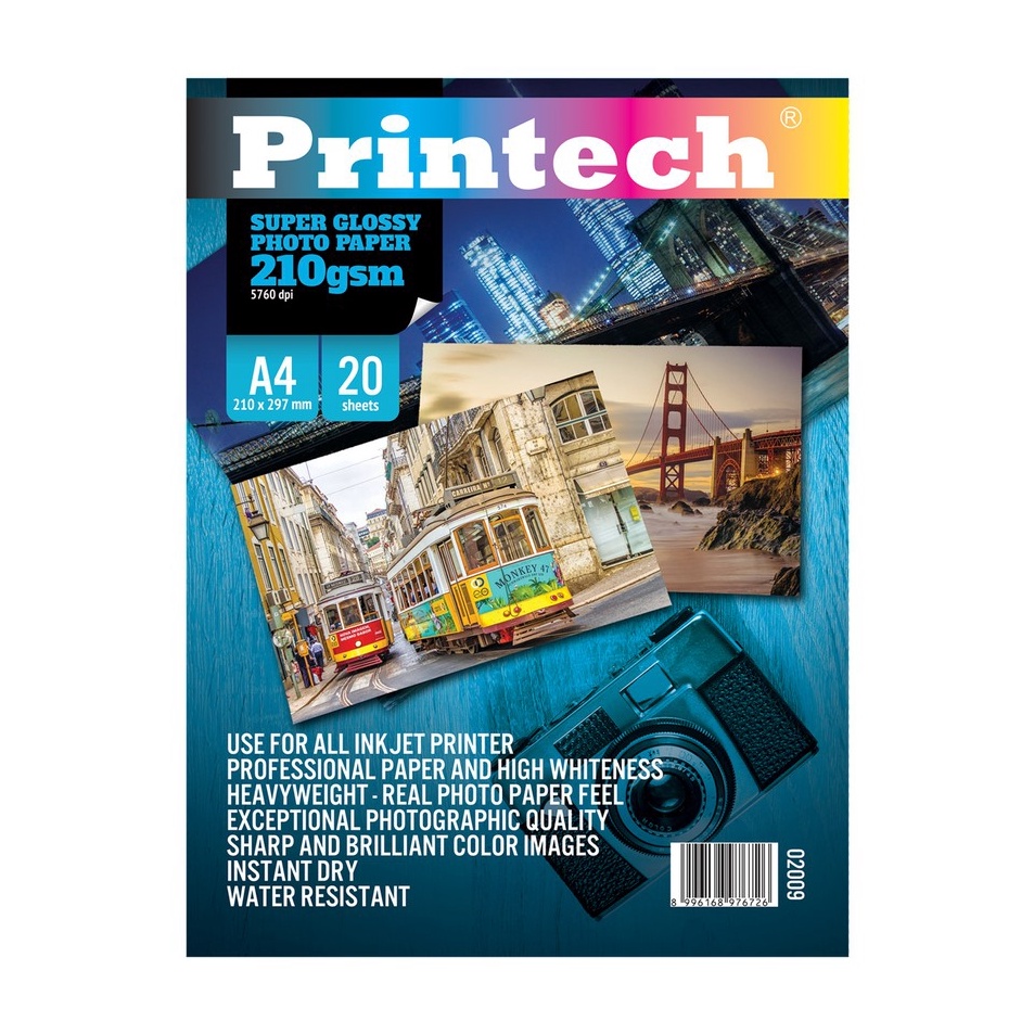 

Hadir Meriah Kertas Foto Photo Paper Printech Super Glossy A4 21g 29N