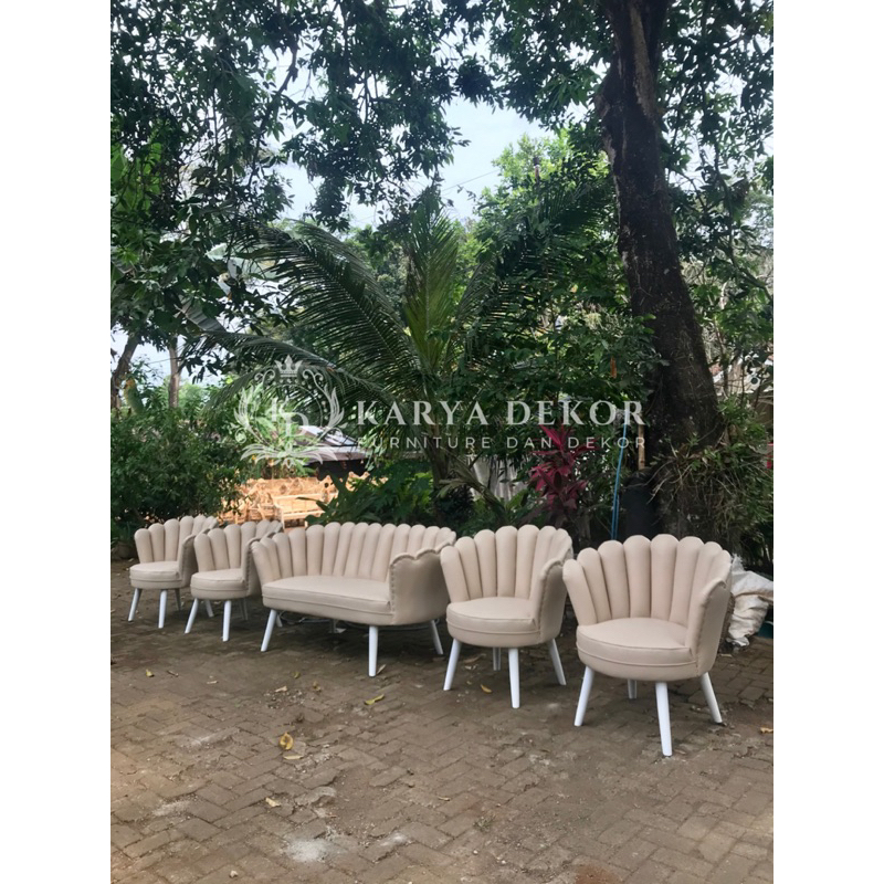 KURSI PELAMINAN KIPAS / SET KURSI PELAMINAN LESTI / KURSI KERANG / SET KURSI PELAMINAN TERBARU